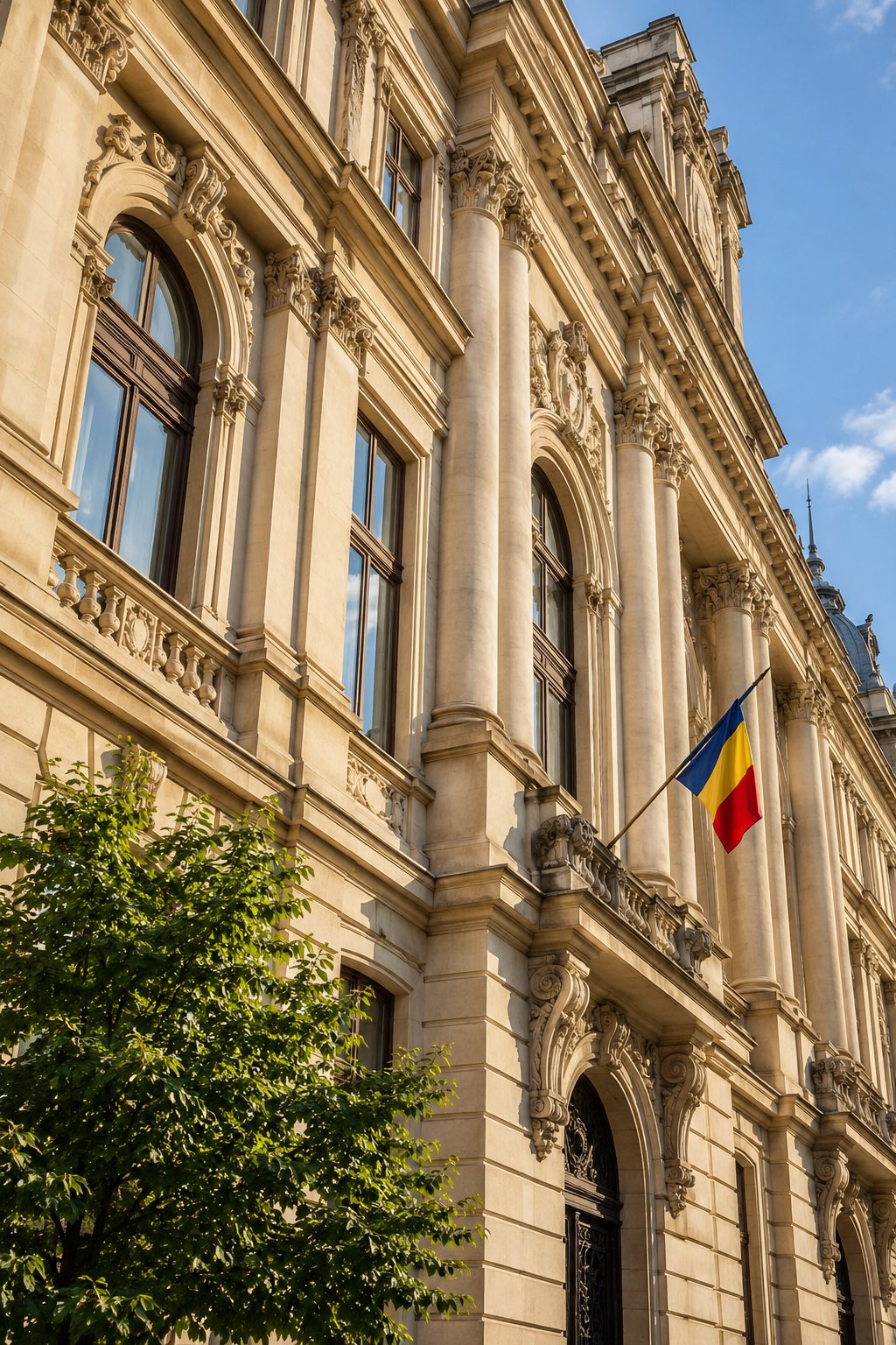 Fațada unei instituții publice
